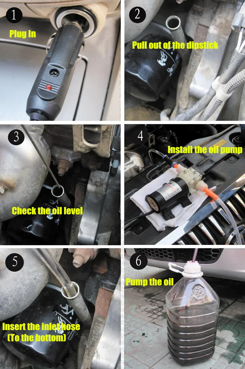 Переносной масляный насос для автомобиля электрический 12 в масляный насос для замены DIY масляная Насосная машина автомобильный масляный экстрактор перекачивающий насос