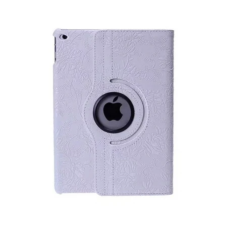 Чехол для iPad Air/Air 2/для iPad 9,7 дюймов / YRSKV 360 виноградный узор искусственная кожа Вращающийся Смарт Стенд планшет - Цвет: 568-grape-wihte