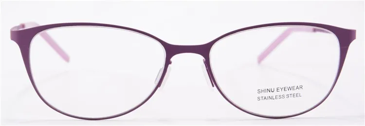 Очки для глаз оправы для женщин красные круглые металлические брендовые дизайнерские оптические очки Небьющиеся резиновые очки 1416