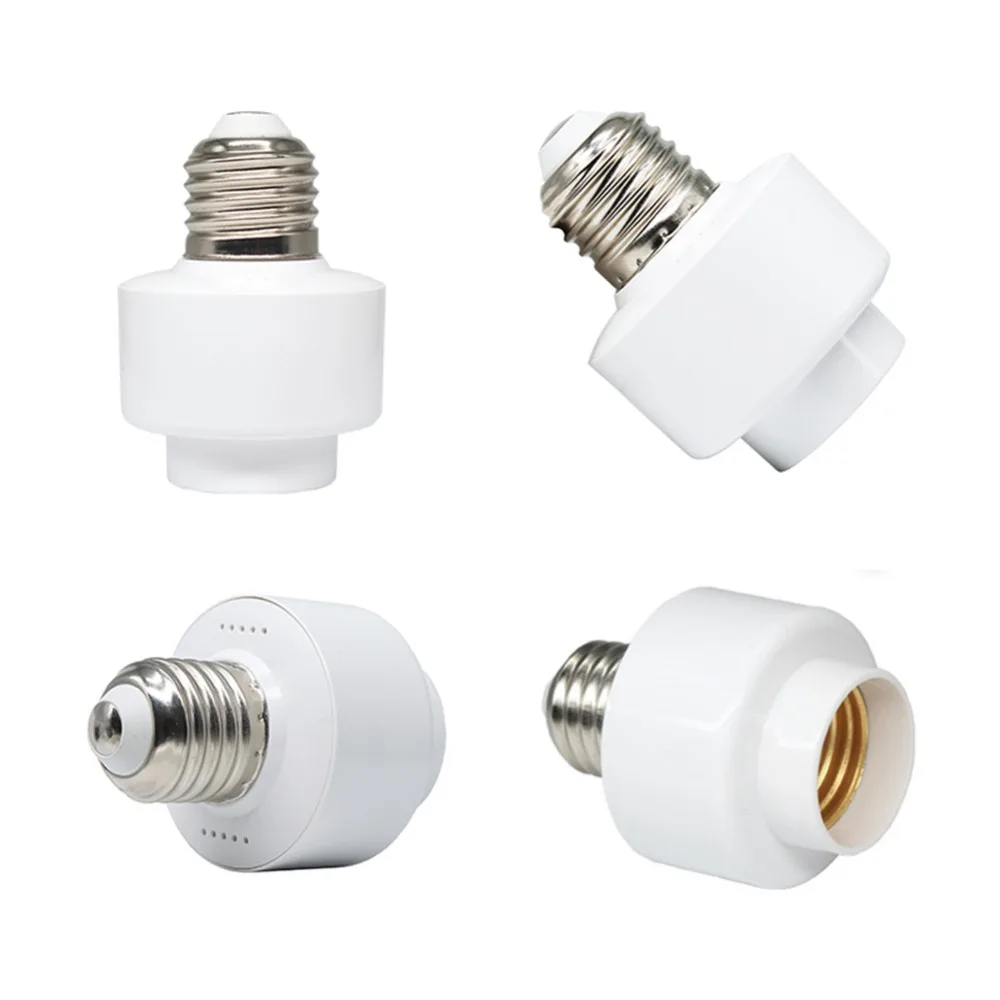 Parafuso de Soquete sem Fio Wi fi Inteligente Lâmpada Suporte da Lâmpada Lâmpada Cap Titular Soquete E27 E26 Uso Doméstico 8 Base da luminária
