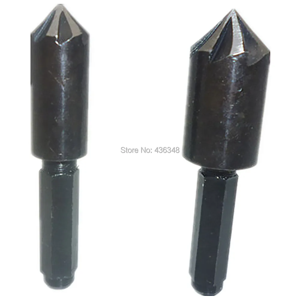 2pc Countersink Drill Bit Chamfer Cutter 7 Flute Carbon Steel