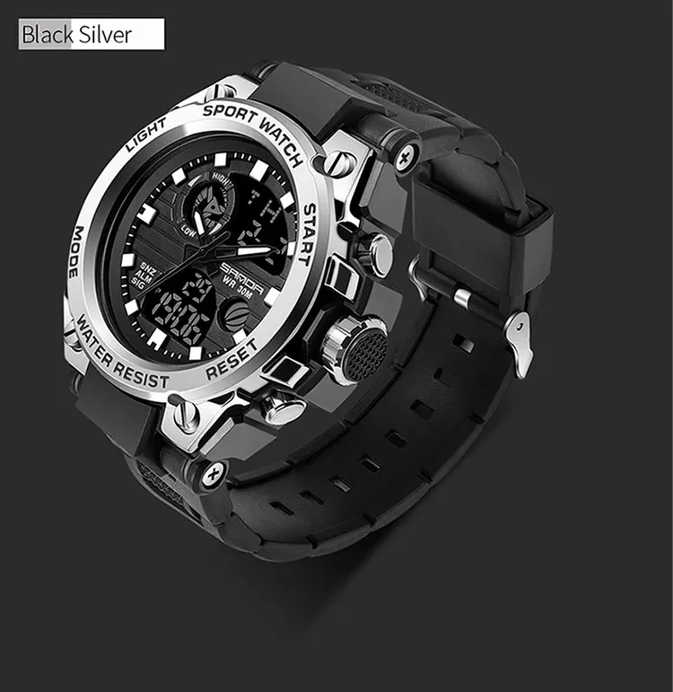 New brand SANDA 739 fashion watch men's LED digital watch G outdoor professional waterproof military sports watch relojes hombre