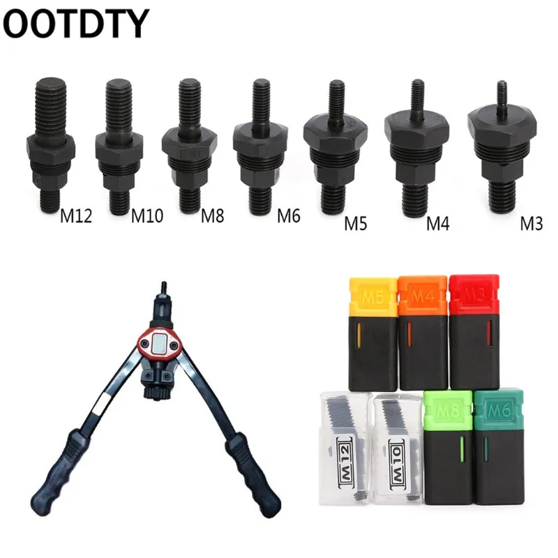 

High Quality Riveter Gun Part Threaded Mandrel Replacement For Hand Nut Rivet Metric M3-M12