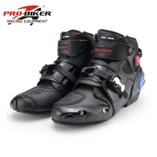 Pro-motociclista profissional moto rcycle botas homem corrida moto rbike botas botas moto rcycle moto sapatos de equitação tamanho 40-45 preto a9003