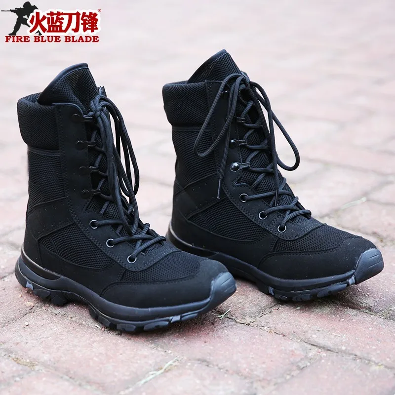 New Men summer breathable mesh 08 boots male fan super light Marine shoes