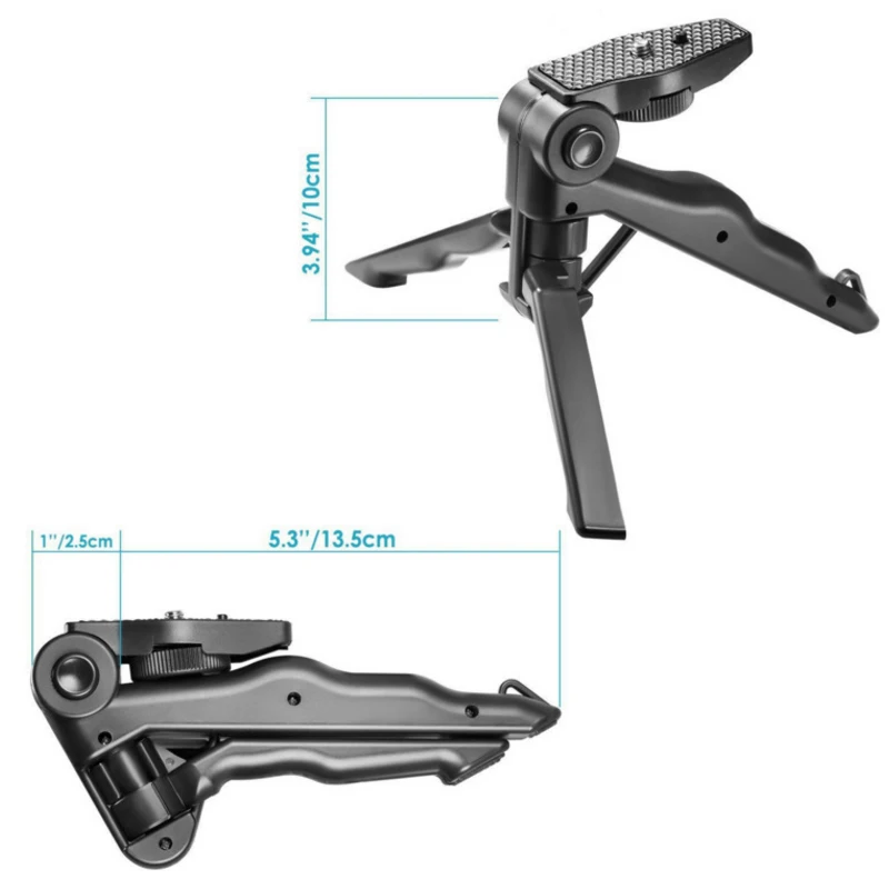 Универсальный мини портативный складной штатив вращающаяся для рабочего стола и ручка для камеры мобильного телефона Go Pro с зажимом держателя сотового телефона