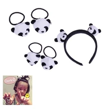 1 шт., маленькие плюшевые игрушки для волос, Детские вечерние игрушки, плюшевые игрушки с пандой