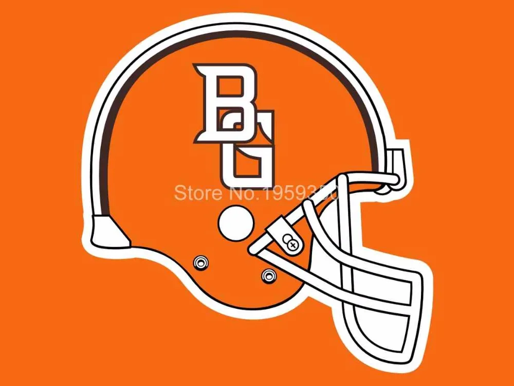 FREE SHIPPING Bowling Green Falcons Helmet Flag 3ftx5ft Banner 100D