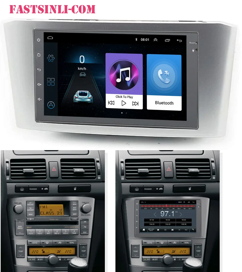

Android8.1 Car 7inch Radio 2din multimedia Player GPS Navigation DVR For Toyota Avensis 2002-2008