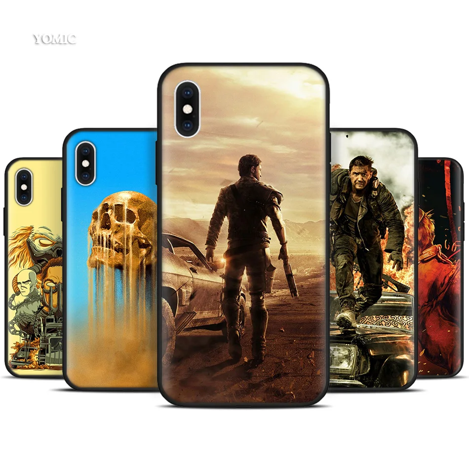 

Silicone Black Case for iPhone XR X XS MAX 7 8 6 6S Plus 5 5S SE 7Plus 8Plus Mobile Phone Mad Max Fury Road