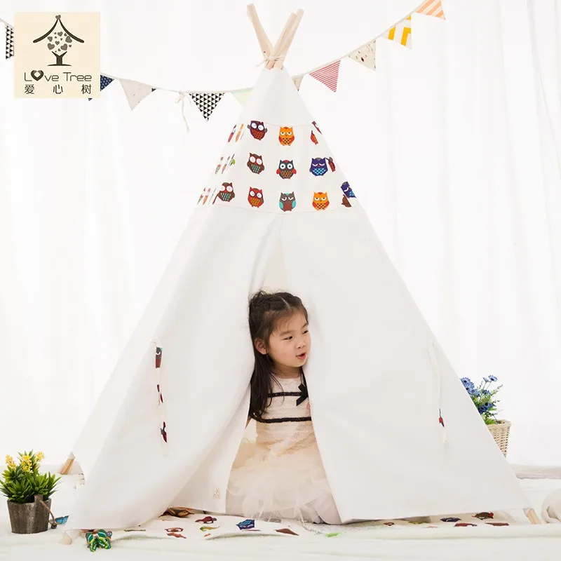 Ребенок вигвама хлопковое полотно палатки детские палатки Детские игровой дом детские игрушки палатка