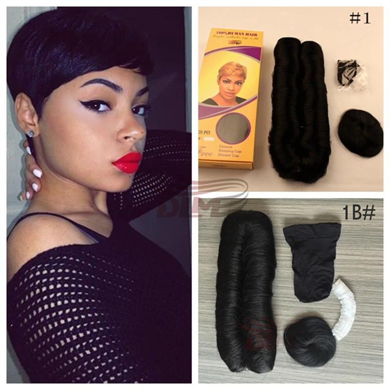 Queen Hair Style Short Straight Human Hair For Sexy Women 27