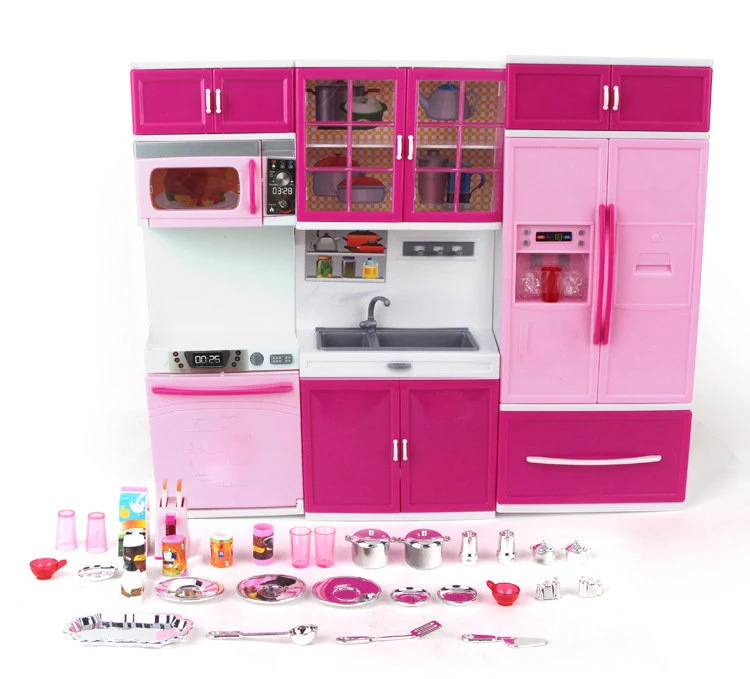  Kids Large Children /27s Kitchen With Sound And Light Girls Pretend Cooking Toy Play Set Pink Simul - 32852230476