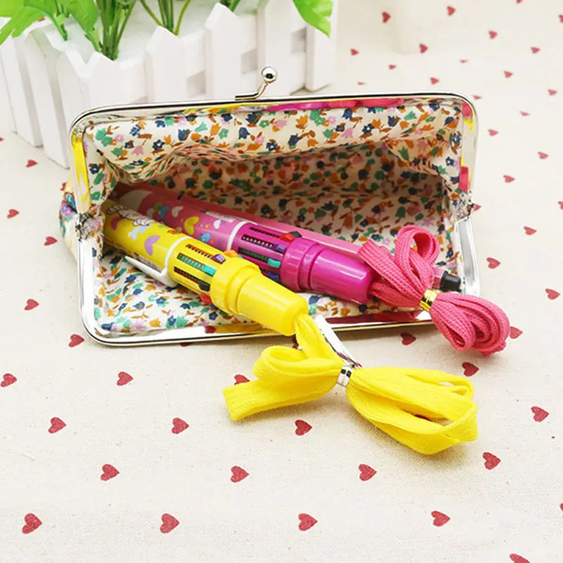 Полиэфирные цветочные кошельки для монет ручной маленький кошелек сумка для ключей для детей