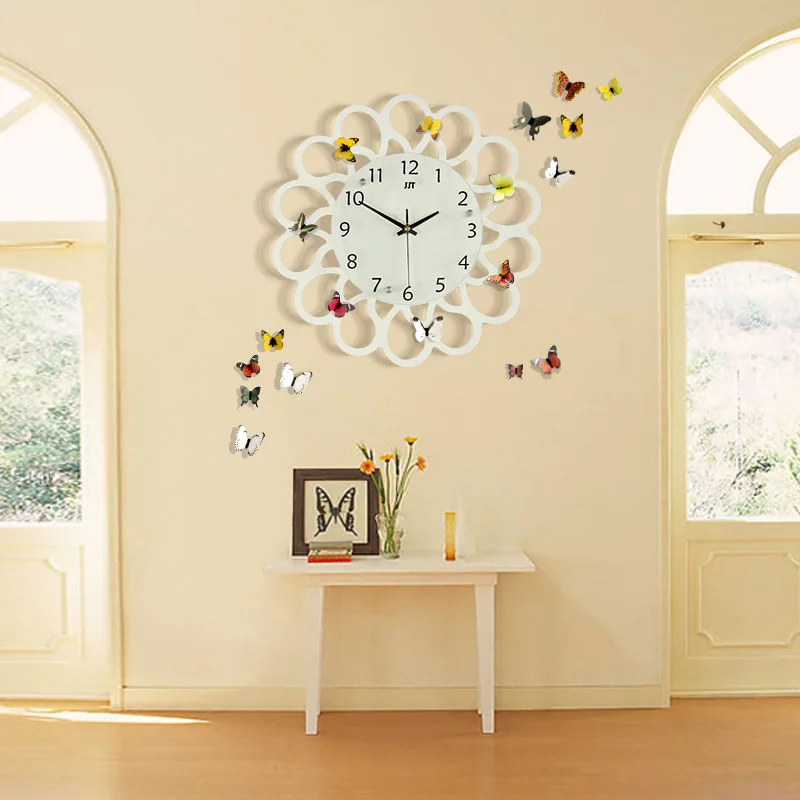 2017 Wall Clock Saat Reloj Relogio de parede Duvar saati Art Decoration Clock Horloge mural Living Room Bedroom Wall Clocks klok