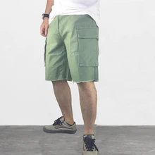 Высокое качество боковые Мульти Карманы крутые Карго повседневные мужские шорты летние хип хоп мешковатые уличная мода шорты мужские