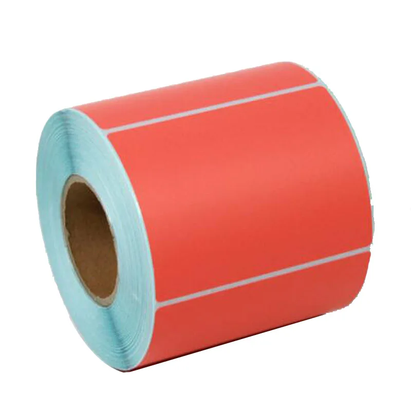 Color Label Paper 80*50*600pcs Thermal PaperLabel Stickers Paper