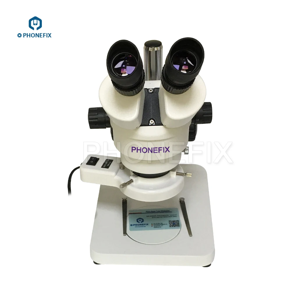 US $194.99 7X 45X Binocular Stereo Microscope Stereo Zoom Continuous Zoom Magnification Microscope Phone Motherboard PCB Soldering Repair