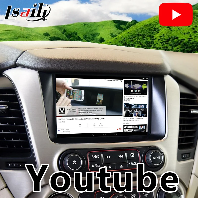 Lsailt Android GPS навигация для Yukon 2014 2018 GMC Intellink видео интерфейс с Carplay YouTube Escalade|GPS