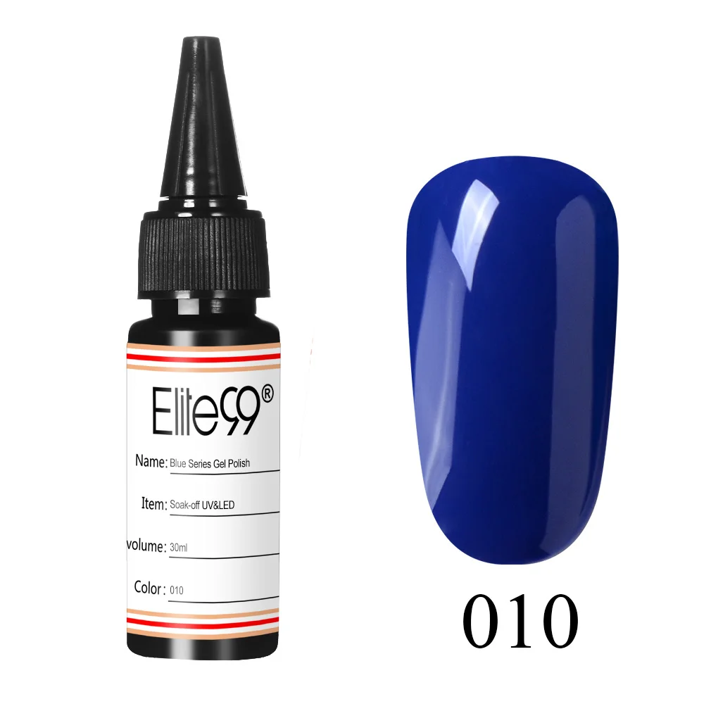 Elite99 30 мл голубой Цвет Гель-лак для нейл-арта замачиваемый УФ-гель для маникюра ногтей Гель-лак стойкий Гель-лак для ногтей