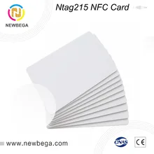 10 шт. RFID Ntag215 NFC карта 13,56 МГц простая белая карта для TagMo Forum Type2 для Zebra Evoil Datacard IDP принтер