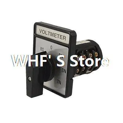 

Voltmeter 3 Phase 4 Wire Cam Rotary Selector Switch