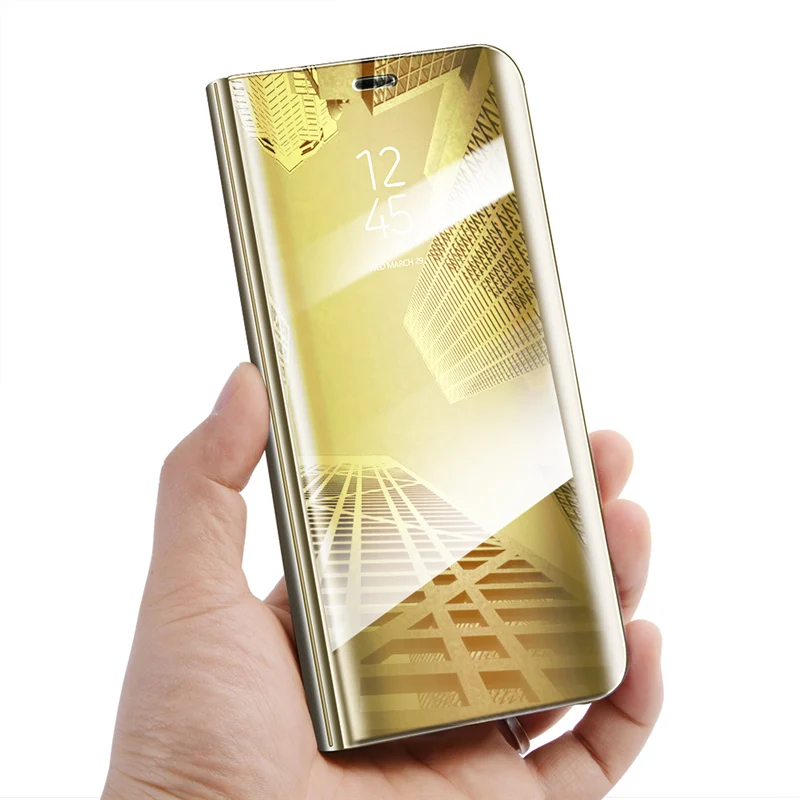 

Smart Flip Stand Mirror Case For Xiaomi Redmi 4X Case Clear View PU Leather Cover For Xiaomi Redmi 4 X Case Cover Xiaomi Redmi4X