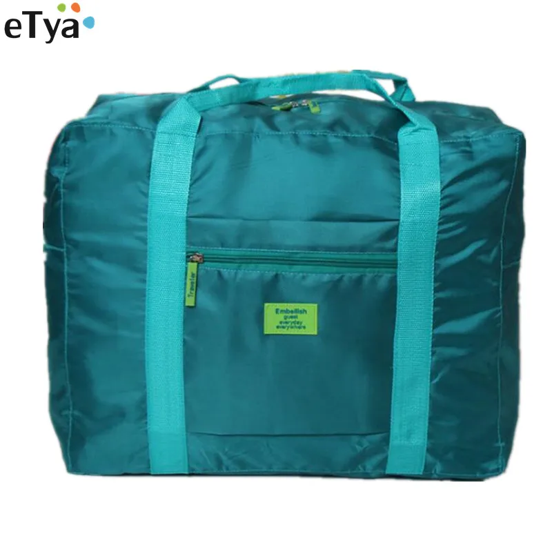 

Fashion Big Capacity Women Men Travel Tote Bag Nylon Folding Bag Unisex Luggage Portable Shoulder Travel Handbags