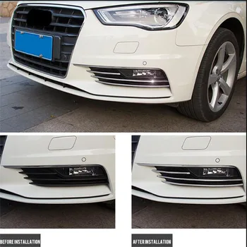 

Free Shipping Brand New For Audi A3 2012-2016 High Quality ABS Chrome Car Sedan Front Fog Lamp Cover Trim Car Styling Accessoriy