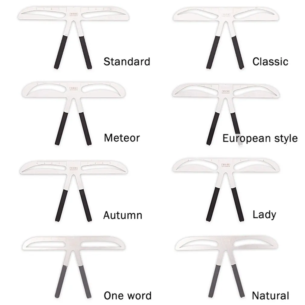 Линейка для бровей трехточечный позиционирование постоянный макияж симметричный Инструмент Уход Трафарет формирователь баланс линейка