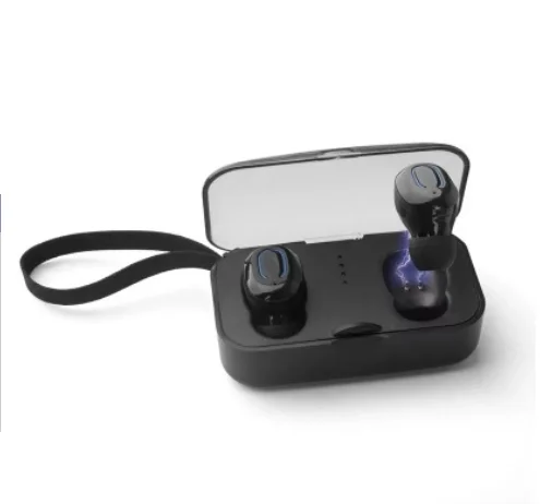 

gerleek T18S Portable Invisible Bluetooth 5.0 Wireless Earphones TWS with charging box