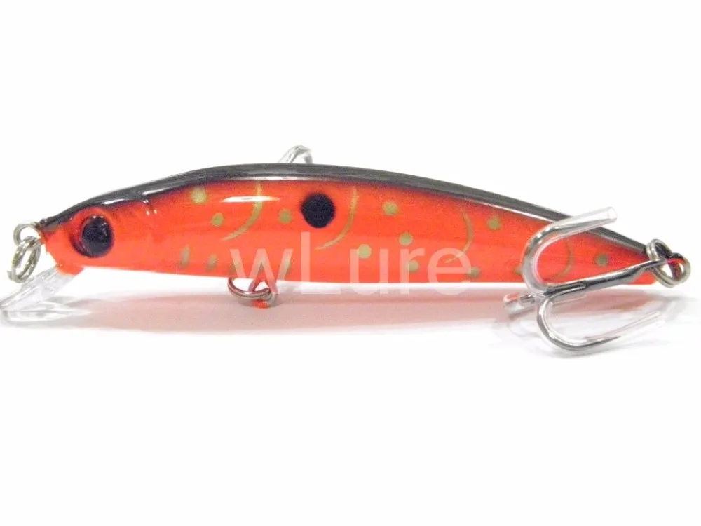 WLure 9 см 7 г Пластиковые Бусины, чтобы сделать свежий звук Плавающий Гольян бронзирование и покрытие приманки для рыбалки M641