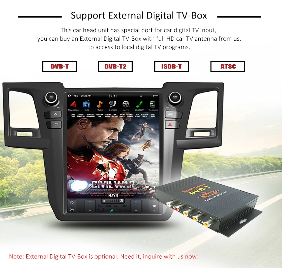 Best Tesla style Android 8.1 Car DVD GPS for Toyota Fortuner 2007-2015 car radio autoradio head unit 4GB RAM 32GB ROM 6 core 8 Best Tesla style Android 8.1 Car DVD GPS for Toyota Fortuner 2007-2015 car radio autoradio head unit 4GB RAM 32GB ROM 6 core 8