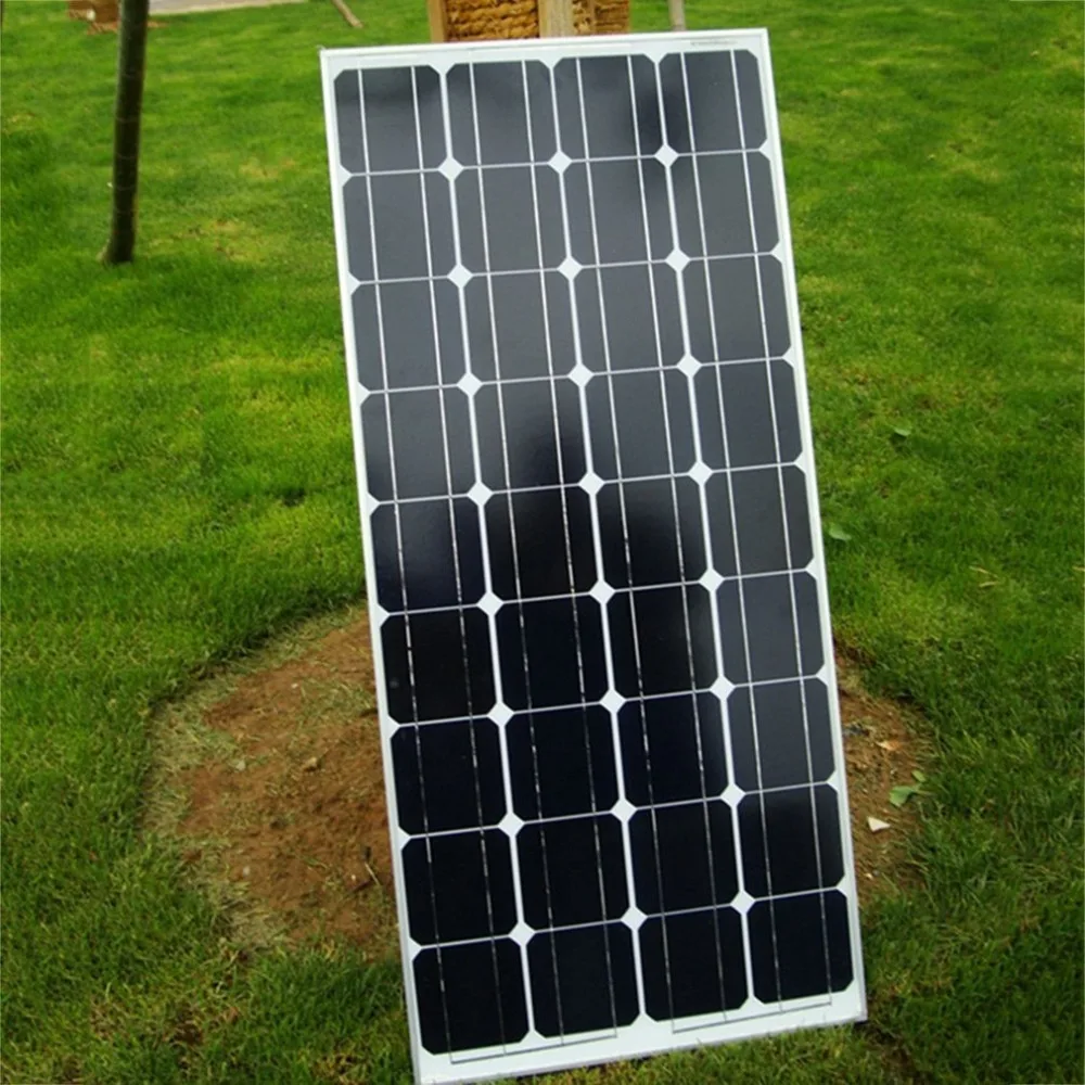

100W High Power Monocrystalline Silicon Solar Panel Board Home Boat Caravan Use Solar Energy Power Battery Board jul 6