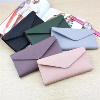 

2018 Latest Soft Leather Long Women Wallet Change Hasp Clasp Purse Clutch Money Phone Card Holder Female Wallets Coin Wallet