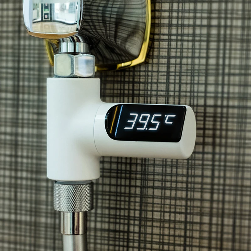KALAIDUN Water Shower Thermometer Flow Water Temperture Monitor Home LED Display Baby Care Temperature Measurement Instruments12