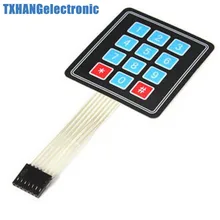 5 шт. 4x3 система матриц 12 клавиш Мембранная клавиатура Клавиатура