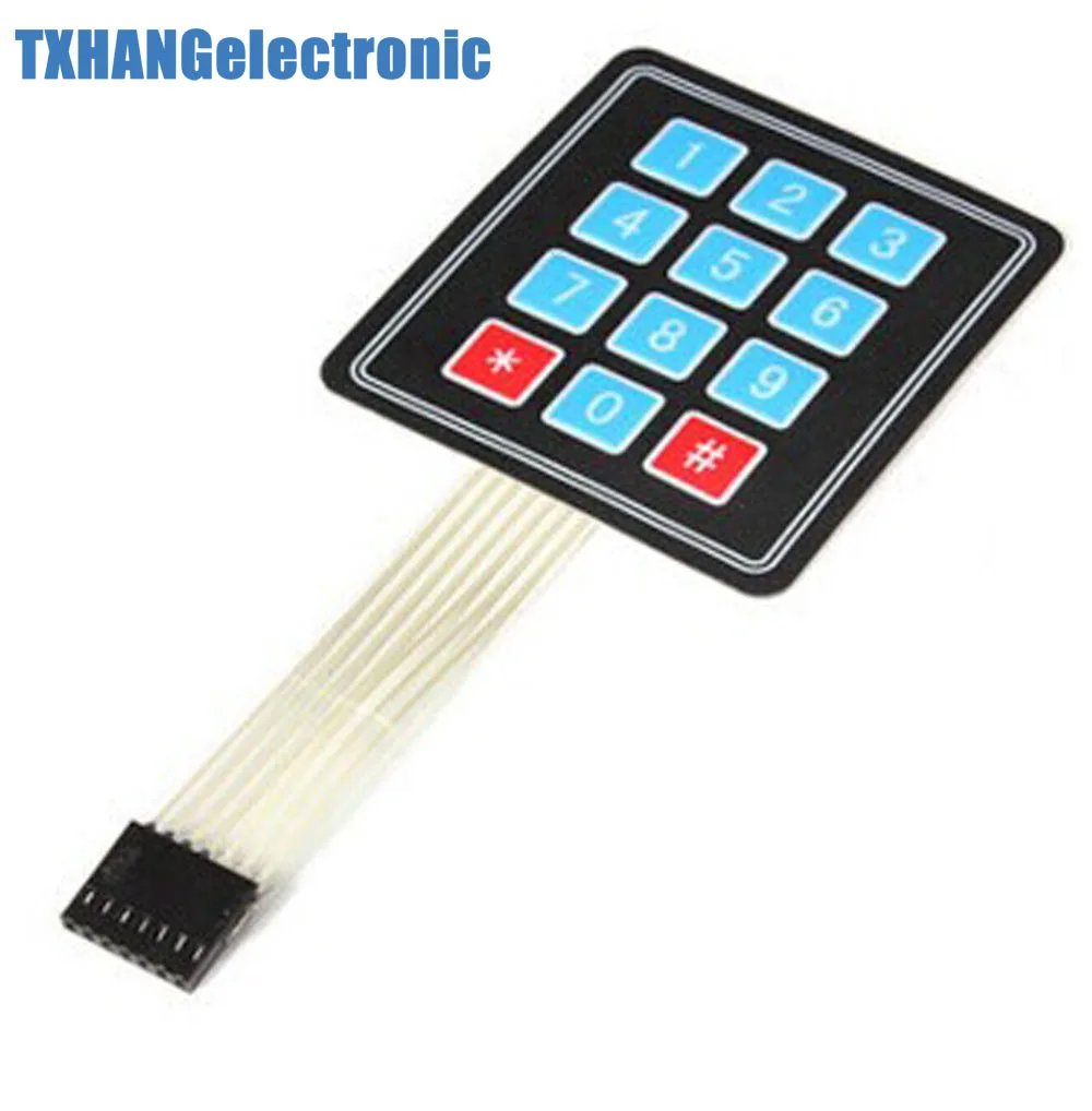 

5PCS 4 x 3 Matrix Array 12 Key Membrane Switch Keypad Keyboard