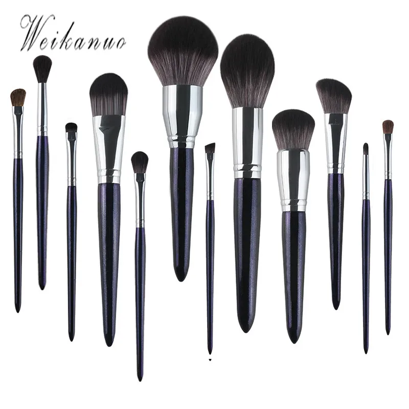 

12pcs/set Starry Sky Makeup Brush Eye Professional Eyeshadow Eyebrow Eyelashes Brush Foundation Eyebrow Lip Makeup Tool Kit