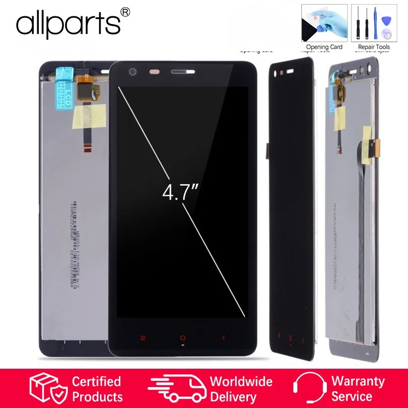 

4.7'' Original IPS LCD For XIAOMI Redmi 2 LCD Display Touch Screen with Frame For XIAOMI Redmi 2 Display Screen Replacement