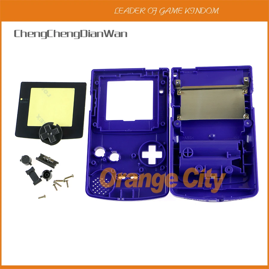 Chengchengdianwan высокое качество красочные оболочки для GBC Gameboy цвет с пластиковой экран Лен с полной кнопку