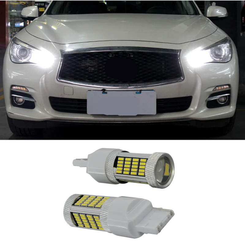 Shinman 2 шт. DRL светодиодная лампа для Infiniti Q50 Q50L Противотуманные фары светильник 4014