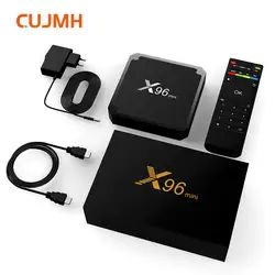 CUJMH ТВ коробка оригинальный X96W Android 7,1 Smart tv Box четырехъядерный HD2.0 4 к * 2 к Amlogic S905W приставка X96 Вт медиаплеер