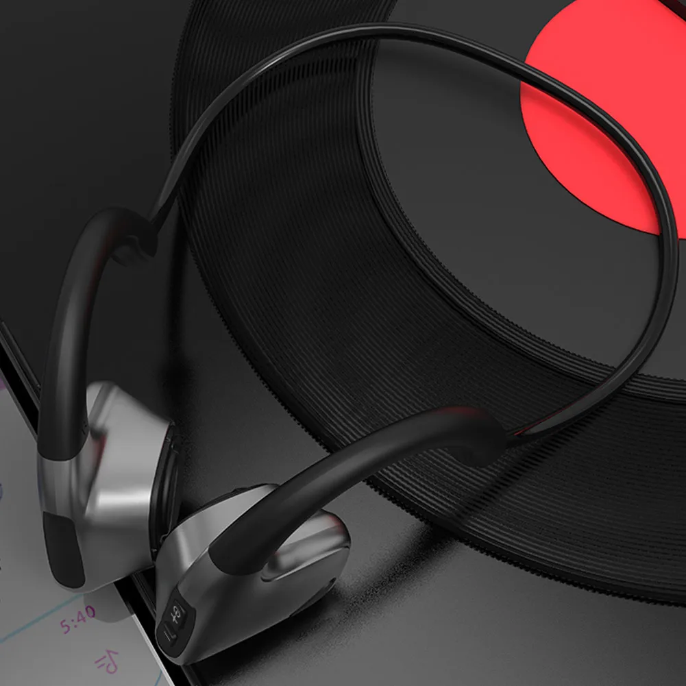 Bluetooth наушники HIFI костной проводимости ушной крючок спортивные стерео