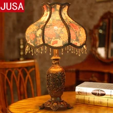 Светодиодный светильник для прикроватной тумбочки, Королевский винтажный свадебный подарок из смолы, лампа для гостиной