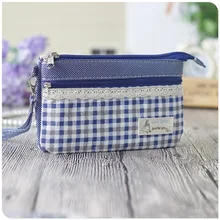 Хлопок плед косметических женских сумок дамы макияж организатор сумки женские маленькие мешочки Bolsos Mujer Bolsas feminina для девочек