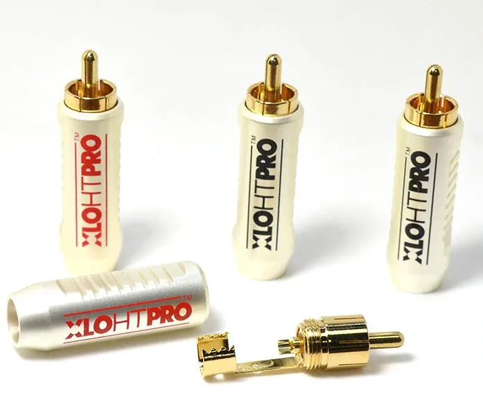4 шт./8 шт. в партии штекеры RCA Hi Fi для США коннекторы Coaxia аудиосигнала клеммные