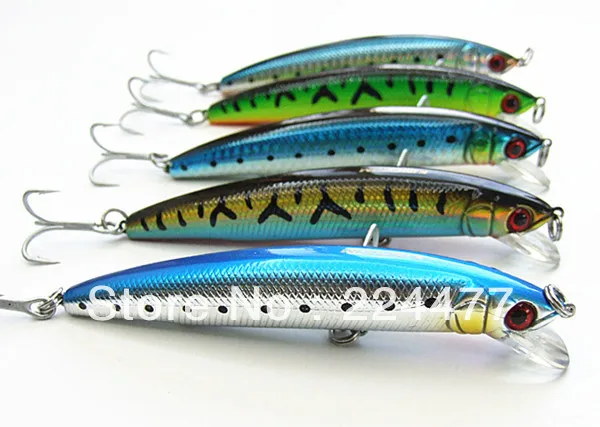 18g/11.5cm new Minnow Baits Fishing Faits Hard Bait VMC Hook Suspending 17 colors choice photo