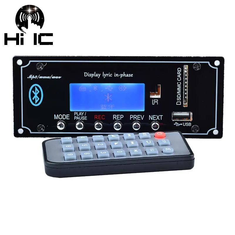 

Wireless Bluetooth Audio Receiver MP3 WAV WMA Decoder Board DAC Audio Module USB TF Radio For Amplifier Audio Upgrade