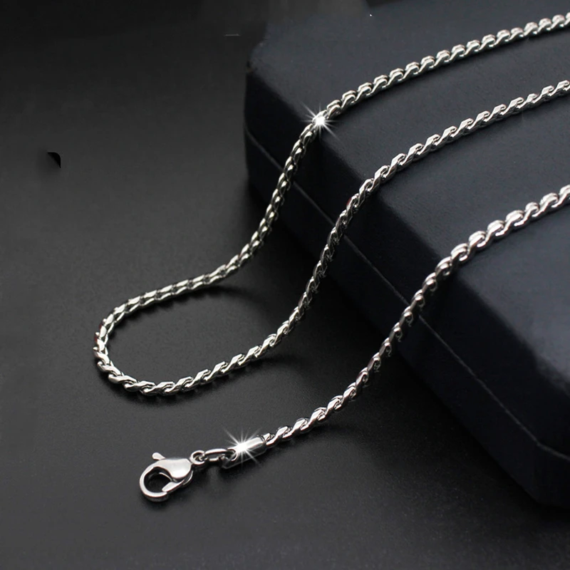 Slim Thin 2mm 2.3mm Men's Necklace 